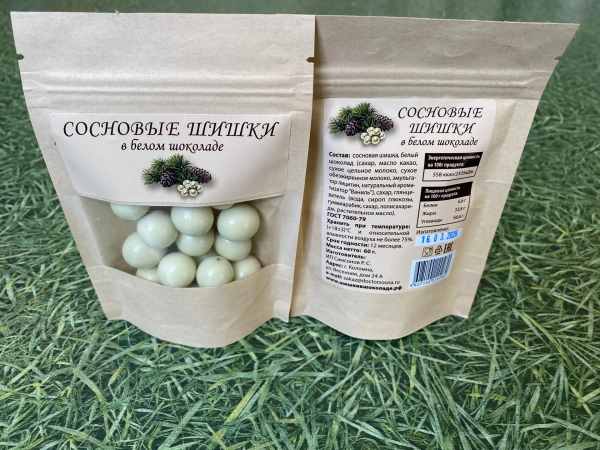 №2 Сосновые шишки в белом шоколаде, 60г   в Аксае