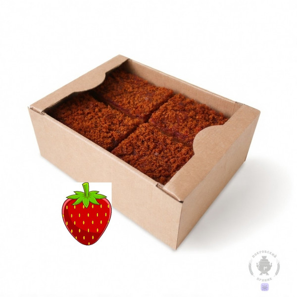 №3 Пряник 1кг с фруктовой начинкой Клубника в Аксае