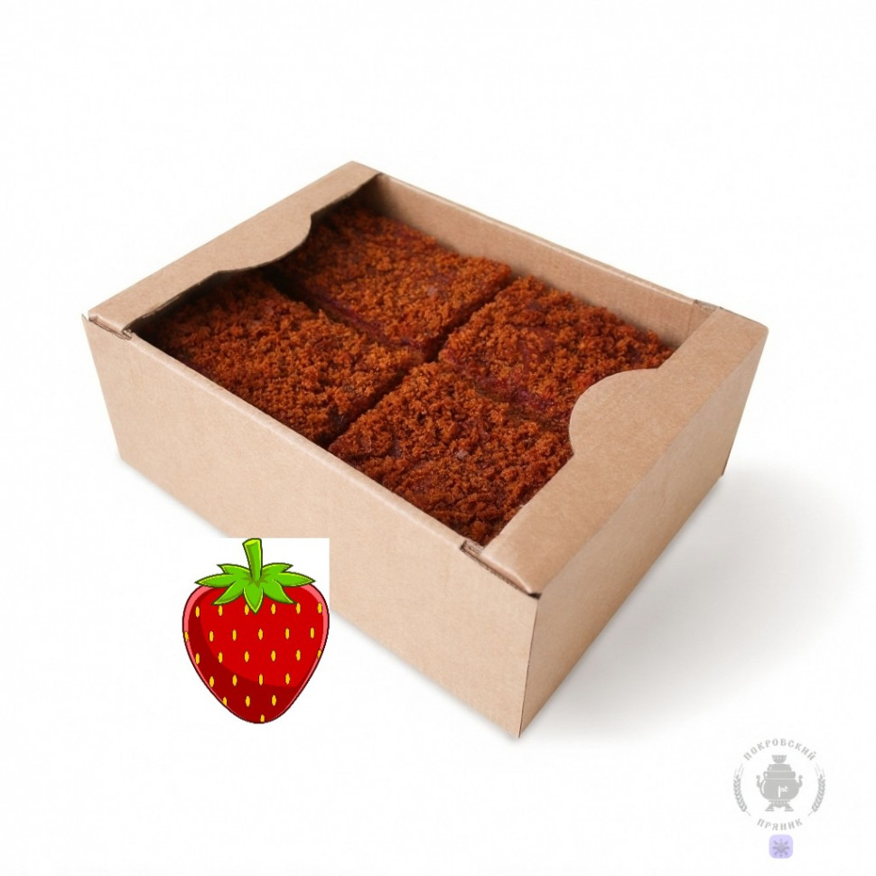  Пряник 1кг с фруктовой начинкой Клубника в Аксае
