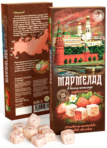 Сладарт Мармелад Клубничный в белом шоколаде, 150г   в Аксае